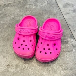Hot Pink Toddler CROCS C7